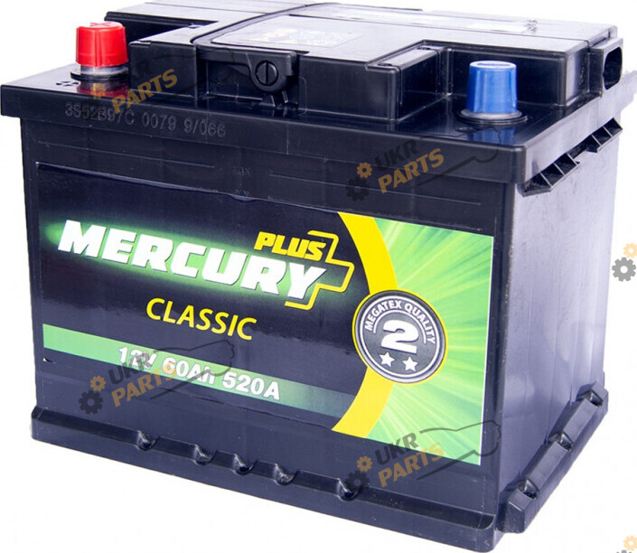 Автомобильный аккумулятор Mercury Classic Plus 60 Ач (P47278)