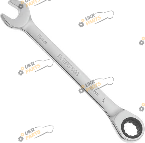 Ключ комбинированный Intertool с трещеткой 16 мм (XT-1356)