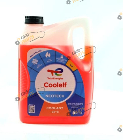 Антифриз Total COOLELF NEOTECH оранжевый 5 л (COOL NEO -37 5L)