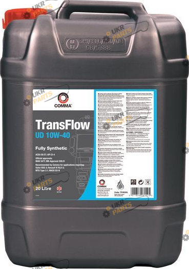 Моторное масло Comma TRANS FLOW UD 10W-40 20 л (TRANSFLOWUD10W4020L)