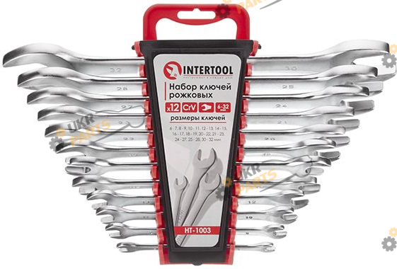 Набор рожковых ключей Intertool двусторонний 6 мм HT-1003 12 шт (HT-1003)