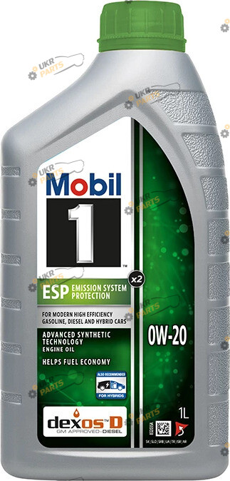 Моторное масло Mobil 1 ESP X2 0W-20 1 л (153439)
