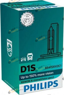 лампа Ксенон Philips X-tremeVision gen2 +150% more vision PK32d-2 D1S 4600 K (37701933)