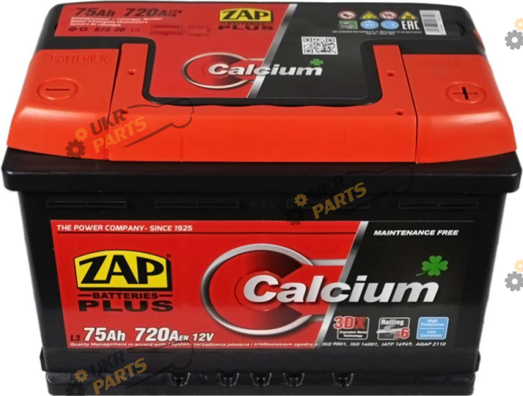 Автомобильный аккумулятор ZAP Plus 75 Ач (575 20)