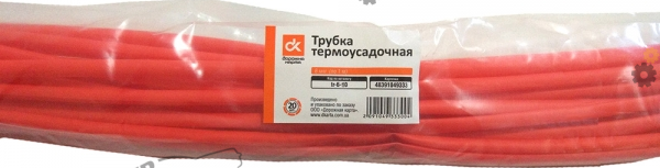 Набор термоусадочных трубок Дорожная карта диаметром 6 мм красная 10шт. (tr-6-20 трубка)