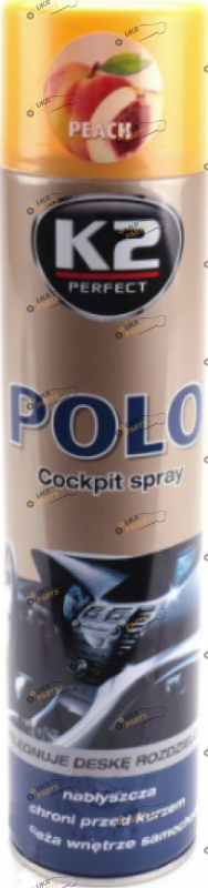 Полироль для торпеды K2 Polo Cockpit (Персик) 0.6 л (K406 peach)