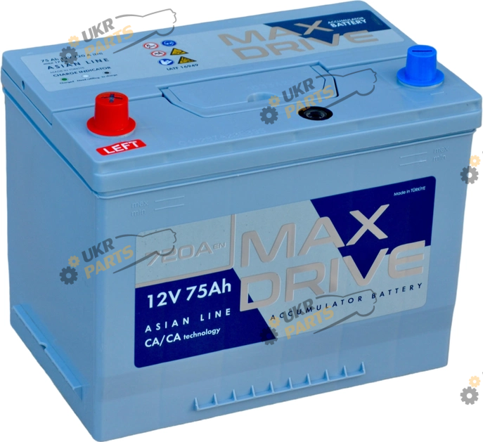 Автомобильный аккумулятор Max Drive ASIA SMF (+/-) EN720 N50 75 Ач (СТ-00145916)