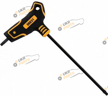 Ключ шестигранный Vorel Torx T15 x 100 x 71 мм 1 шт (56631)