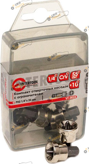 Набор бит Intertool С ограничителем (VT-0025)