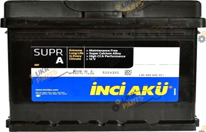 Автомобильный аккумулятор INCI AKU 640 A (R+) 65 Ач (L2 065 064 013)