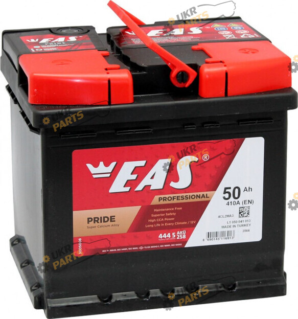 Автомобильный аккумулятор EAS Pride L1 410A MF R+ 50 Ач (8690145116913)