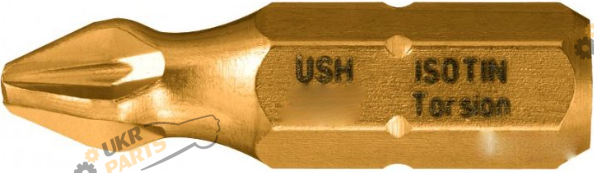 Набор бит USH Isotin PZ1 x 25 мм, с титановым покрытием 10 шт (UUSG0022360)