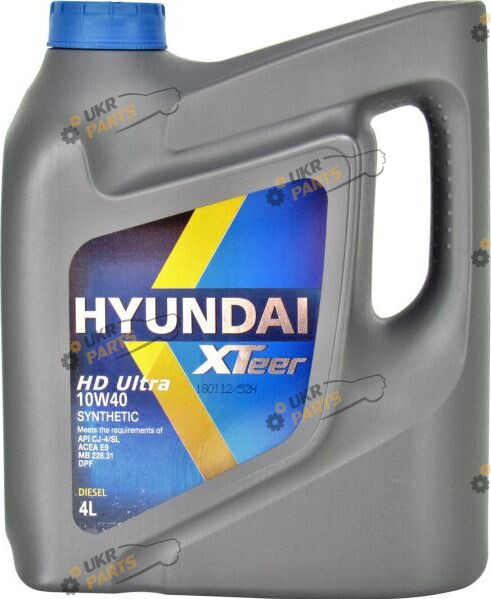 Моторное масло Hyundai/Kia XTeer Ultra HD 10W-40 4 л (1041006)