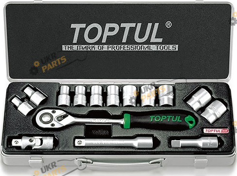 Набор инструментов Toptul 1/2 (8-24 мм) 15 предметов (GCAD1502)