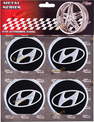 Эмблема на колпак SJS Ø 60мм (4 шт.) Hyundai (43980)