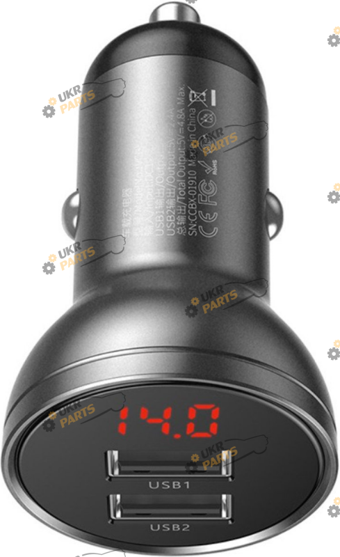 Зарядное устройство Baseus DIGITAL DISPLAY DUAL USB 4.8 А (CCBX-0G)