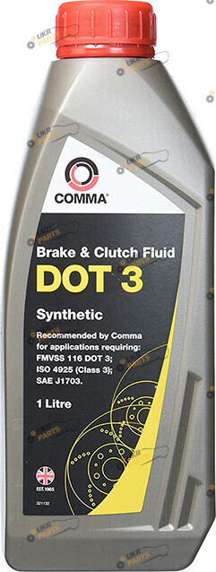 Тормозная жидкость Comma DOT 3 1 л (BF1L)