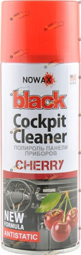 Полироль для торпеды NOWAX BLACK Cockpit Cleaner вишня 0.45 л (NX00457)