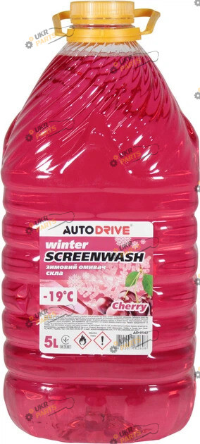 Жидкость омывателя готовая зимняя Auto Drive Cherry -19 °C 5 л (AD0142)