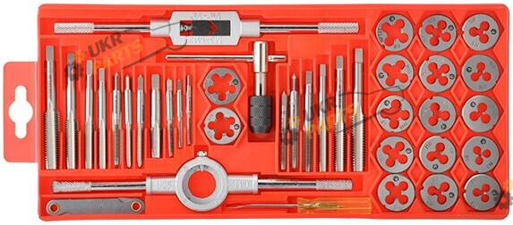 Intertool SD-8040 набор метчиков и плашек (SD-8040)