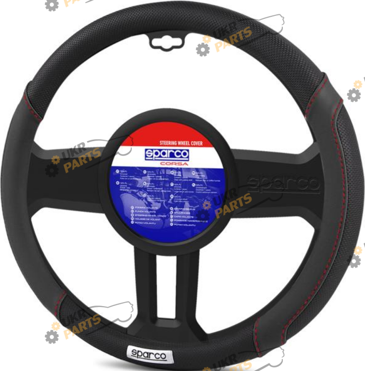 Чехол на руль Sparco M (37-39 см) черный (SPC1113BK)