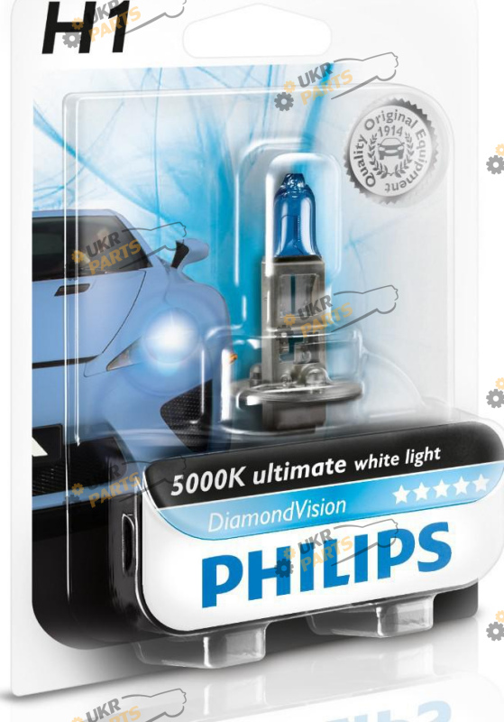 Галогеновая лампа Philips DiamondVision H1 1 шт (22628)