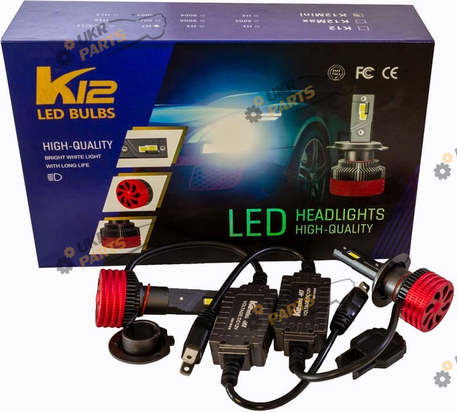 LED лампа Optimal-L K12 Mini 6500K с обманкой H4 35 Вт (OPL-K12Mini+обманка H4)