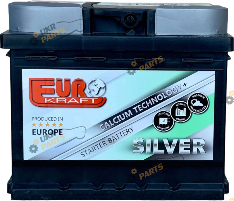 Автомобильный аккумулятор Monbat EUROKRAFT SILVER (-/+) EN420 низкий 50 Ач (СТ-00150338)