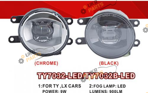Фара противотуманная DLAA 9 Вт Toyota Cars (TY-7032LED)