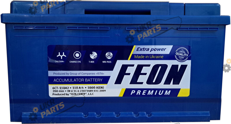 Автомобильный аккумулятор FEON 110 Ач (FP110L5R)