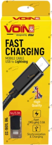 Кабель Voin Lightning 3 А (CC-1801L BK)