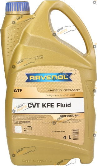 Масло трансмиссионное Ravenol ATF CVT KFE FLUID 4 л (1211134004)