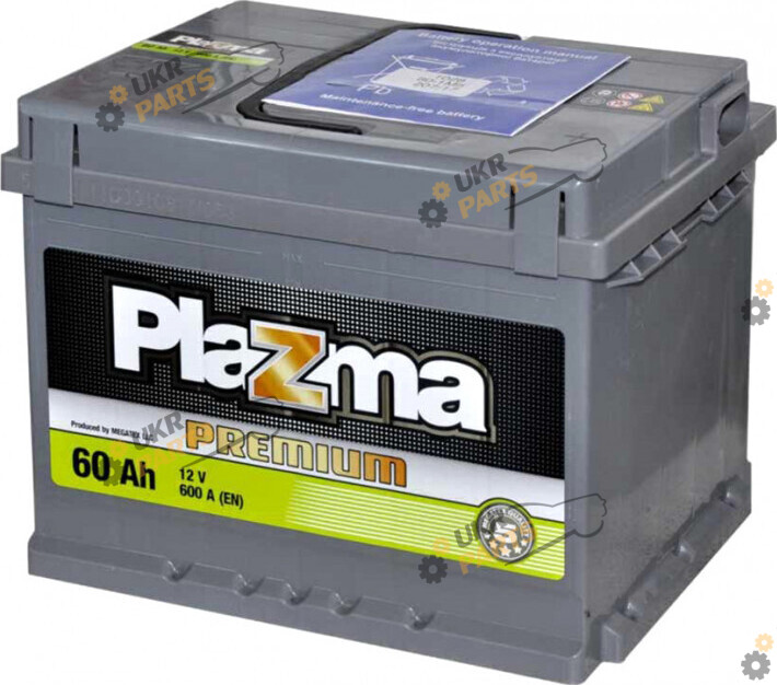 Автомобильный аккумулятор Plazma Premium 6СТ-60 Euro 600 А 60 Ач (560 64 04)