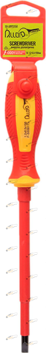 Отвертка Alloid диэлектрическая VDE 1,2х6,5х150мм 1 шт (SD-1265150 (180/12))