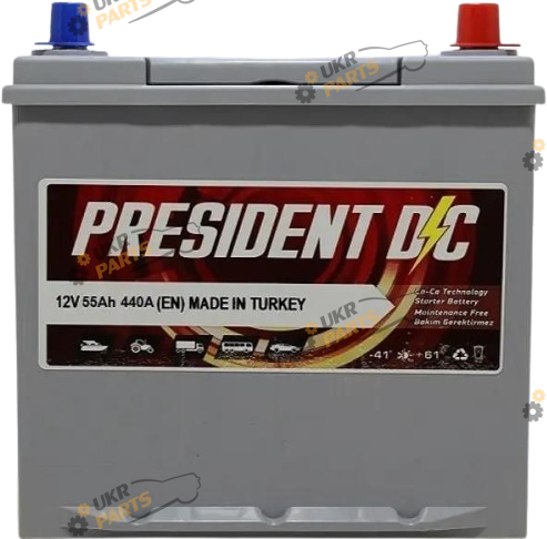 Автомобильный аккумулятор X-FORCE JP 6CT- 55Aз 440A L SMF 55 Ач (X55B24RS)