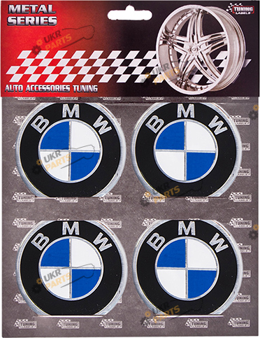 Эмблема на колпак SJS Ø 60мм (4 шт.) BMW (43975)