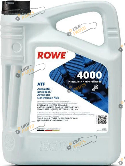 Масло трансмиссионное Rowe HIGHTEC ATF 4000 5 л (25011-0050-99)