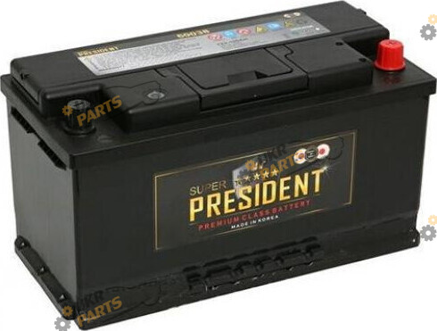 Автомобильный аккумулятор President 750A R+ 75 Ач (6CT- 75Aз 750A R MF)
