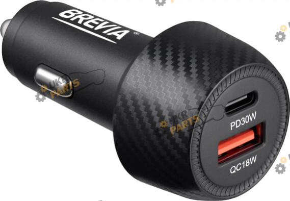 Зарядное устройство Brevia Dual Carbon 48W Type-C (46048CUB)