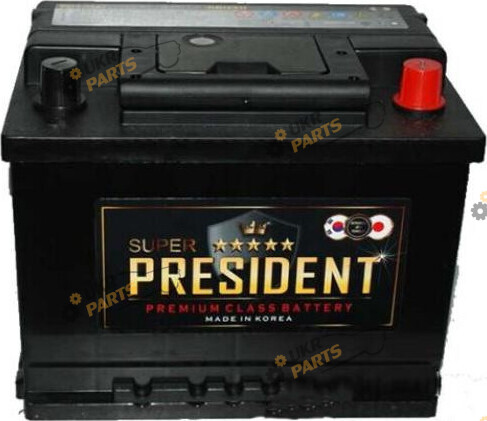 Автомобильный аккумулятор President 600A R+ 62 Ач (6CT- 62Aз 600A R MF)