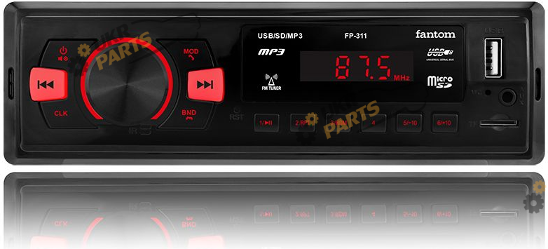 Бездисковая автомагнитола Fantom FP-311 Black/Red (FP-311 Black/Red)