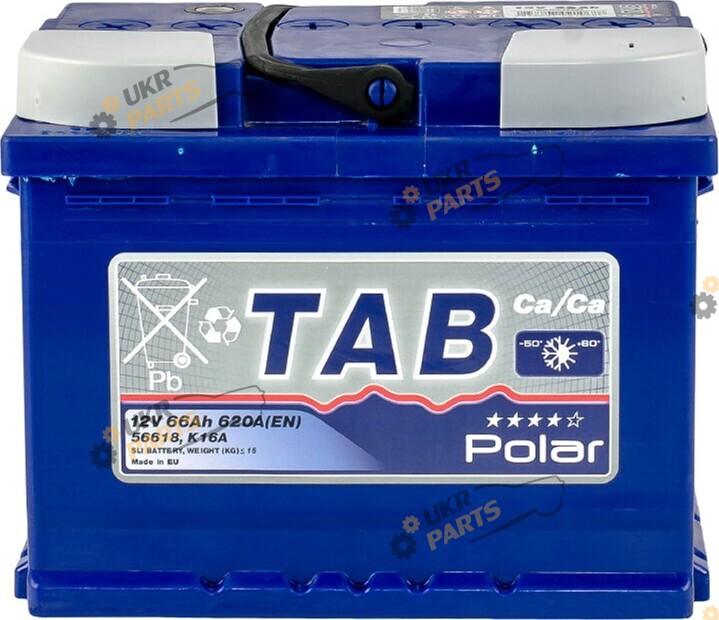 Автомобильный аккумулятор TAB Polar Blue (0) Euro 66 Ач (121 066)