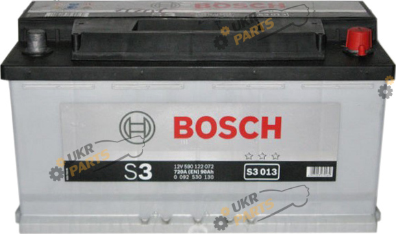 Автомобильный аккумулятор Bosch 6СТ-90 Euro 720 А 90 Ач (0092S30025)