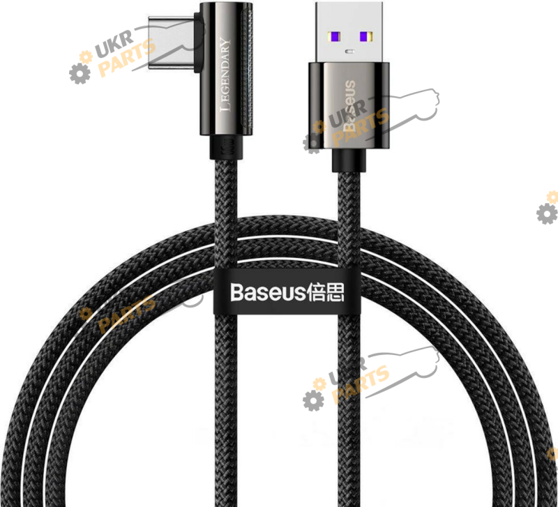 Кабель Baseus Legend Series Elbow Fast Charging 66W Black USB/Type-C 2.4 А (CATCS-B01)