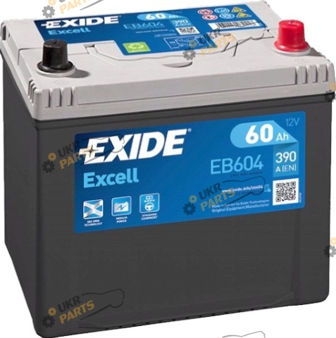 Автомобильный аккумулятор Exide EXCELL (EB604) 390 А 60 Ач (EB604)