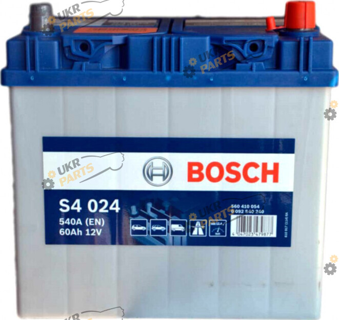 Автомобильный аккумулятор Bosch (-/+) Asia 540 А 60 Ач (0092S30034)