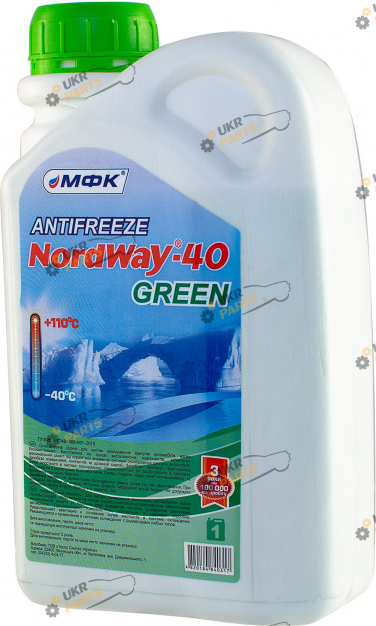 Антифриз МФК NordWay 40 G11 зелёный 1 л (4820250120466)