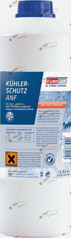 Антифриз Eurolub Engine Coolant ANF G11 синий 1.5 л (ub 820015)