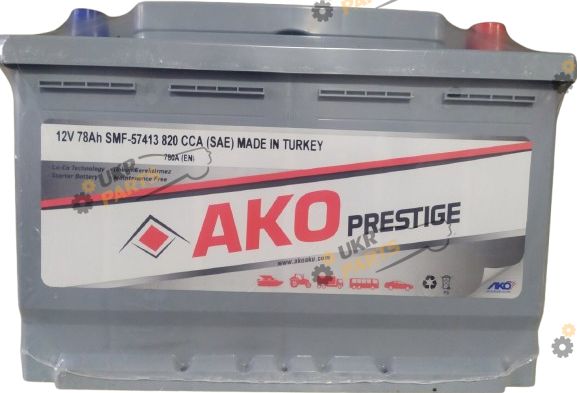 Автомобильный аккумулятор AKO Prestige 6CT- 78Aз 780A R SMF 78 Ач (A57413)