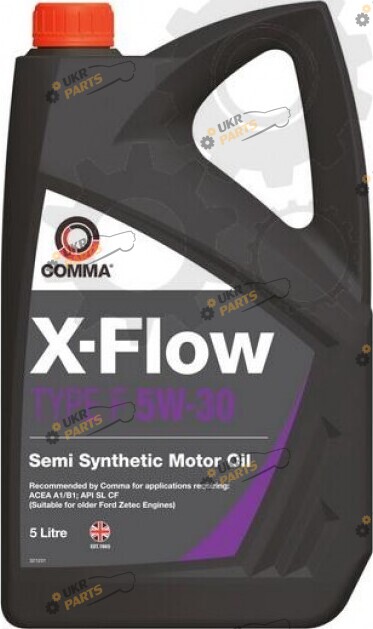 Моторное масло Comma X-Flow Type F 5W-30 5 л (XFF5L)